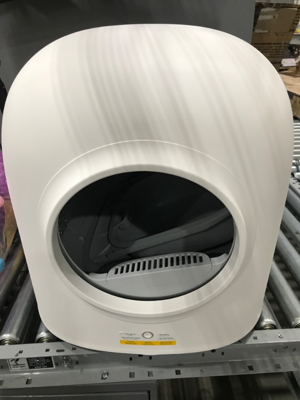 Photo 7 of *White* Automatic Cat Litter Box,  Self Cleaning Cat Litter Box, Alerts, Odor Suppression, Disassembly for Multiple Cats Family


