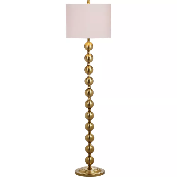 Photo 1 of 58.5" Reflections Stacked Ball Floor Lamp Brass - Safavieh