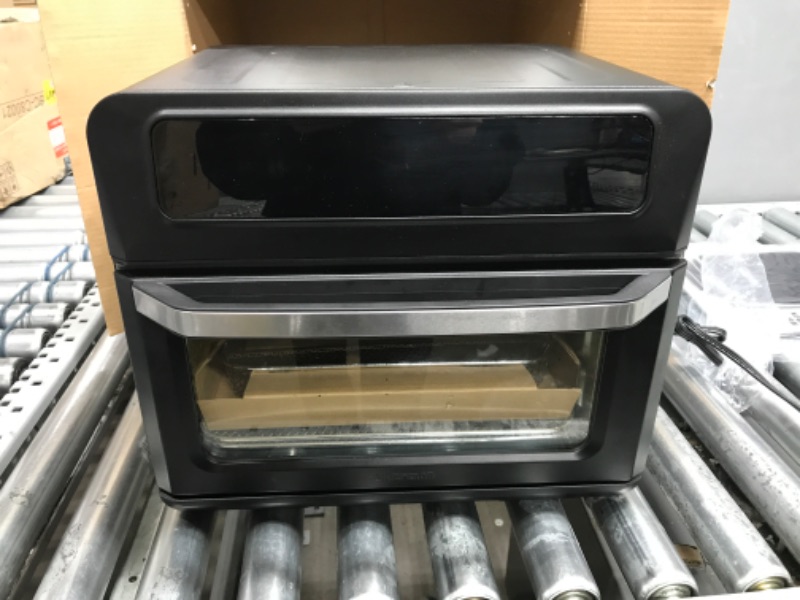 Photo 3 of *Tested-Not Functional/Parts Only* Chefman Toast-Air Touch Air Fryer + Oven, 21-Quart, 9 Cooking Functions, Air Fry, Bake, Air Broil, Toast, Dehydrate, Auto Shut-Off, Toast Shade Selector, Stainless Steel, Black 20 QT Air Fryer