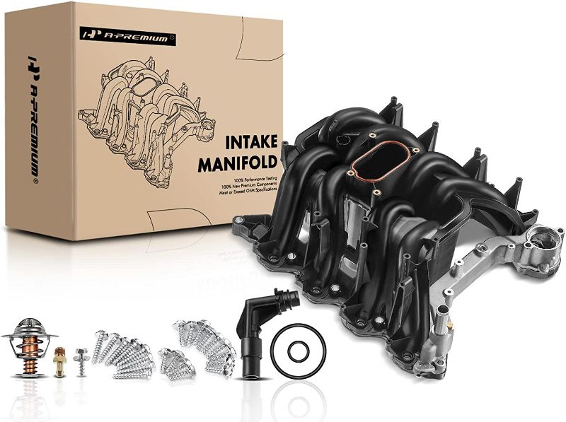 Photo 1 of A-Premium Upper Intake Manifold with Gaskets Thermostat Kits Compatible with Ford E/F Series, E150, E250, E350, E450, F150, F250, F350, Excursion, Expedition, 5.4L V8, Replace# 2L1Z-9424-AA, 615-188
