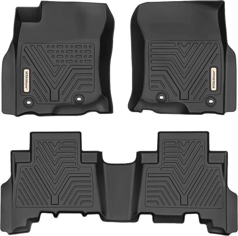 Photo 1 of YITAMOTOR Floor Mats Compatible with Toyota 4Runner, Custom Fit Floor Liners for 2013-2023 Toyota 4Runner & 2014-2022 Lexus GX460, 1st & 2nd Row All Weather Protection, Black
