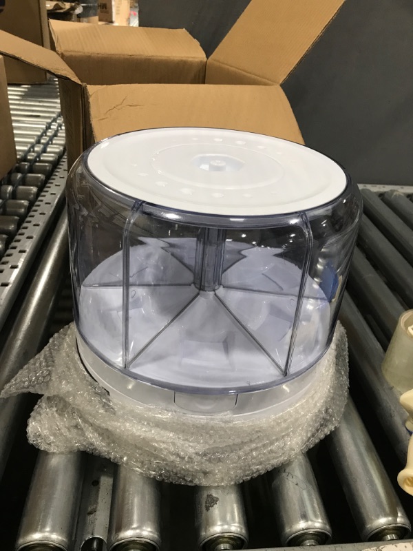 Photo 2 of **PARTS ONLY!! XIYAO 20Lbs Cereal Grain dispenser 360°Rotating Rice Food Dispenser 6 Grids rice container rotatable Beans Cereal Containers Storage with Sealed lid for Peanut Barley Millet and large grain cereal