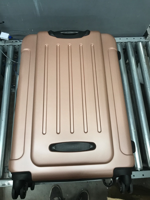 Photo 2 of Kenneth Cole Reaction Renegade 20” Carry-On Luggage Lightweight Hardside Expandable 8-Wheel Spinner Travel Cabin Suitcase, Rose Gold, inch Rose Gold 20-inch Carry On