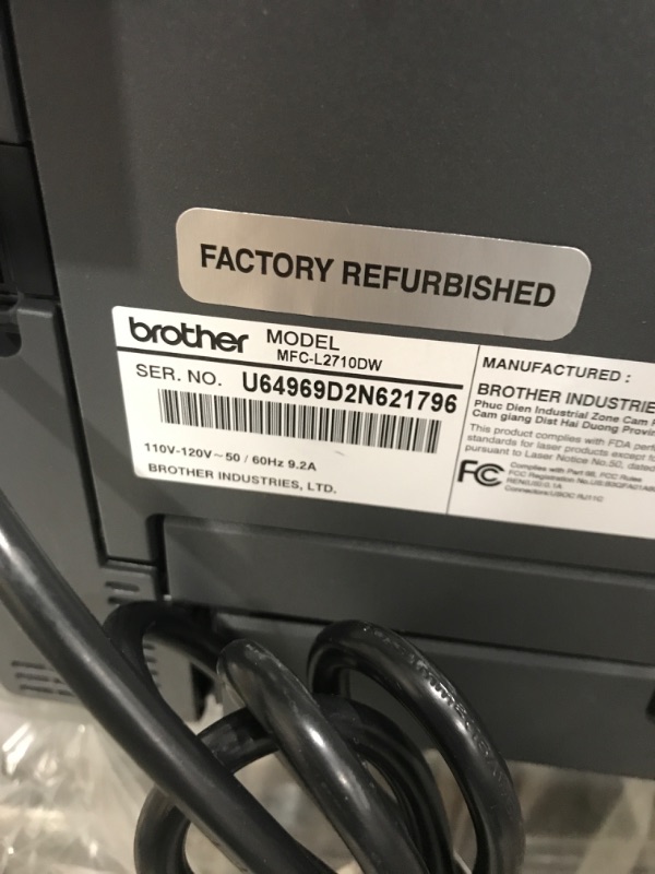 Photo 2 of Brother Printer RMFCL2710DW Monochrome Printer (Renewed Premium) Renewed Model: RMFCL2710DW