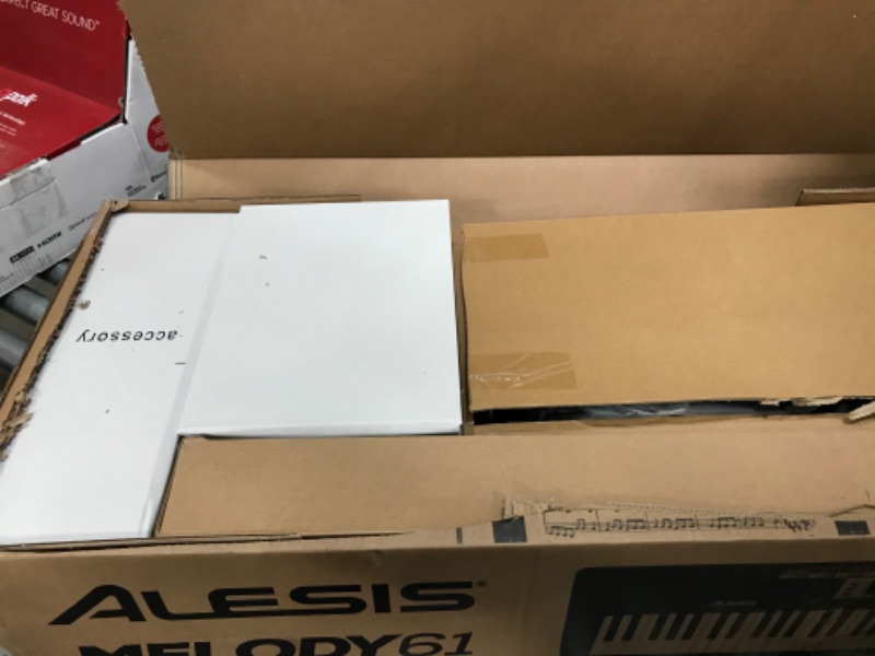 Photo 1 of Alesis Melody 61 Key Keyboard Piano for Beginners with Speakers, Digital Piano Stand, Bench, Headphones, Microphone, Music Lessons and Demo Songs