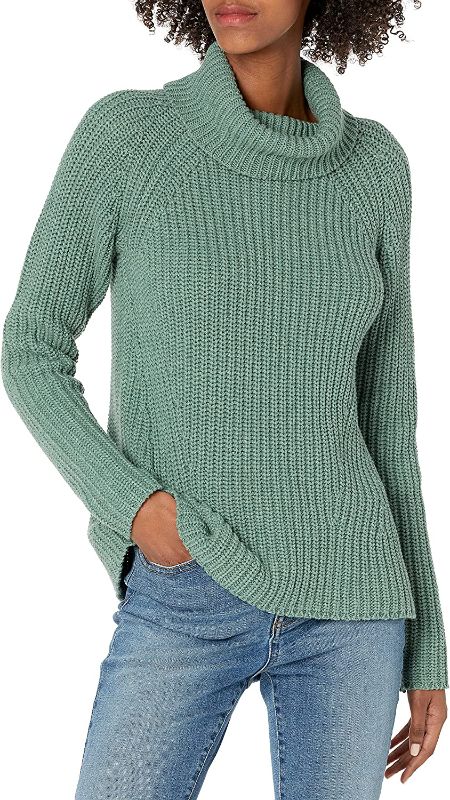 Photo 1 of Goodthreads Women's Cotton Shaker Stitch Turtleneck Sweater
SIZE- LARGE 