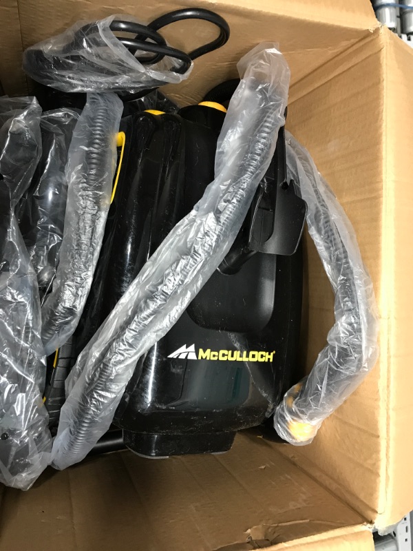 Photo 3 of *Factory Packaging* McCulloch MC1385 Deluxe Canister Steam Cleaner with 23 Accessories, Chemical-Free Pressurized Cleaning for Most Floors, Counters, Appliances, Windows, Autos, and More, 1-(Pack), Black