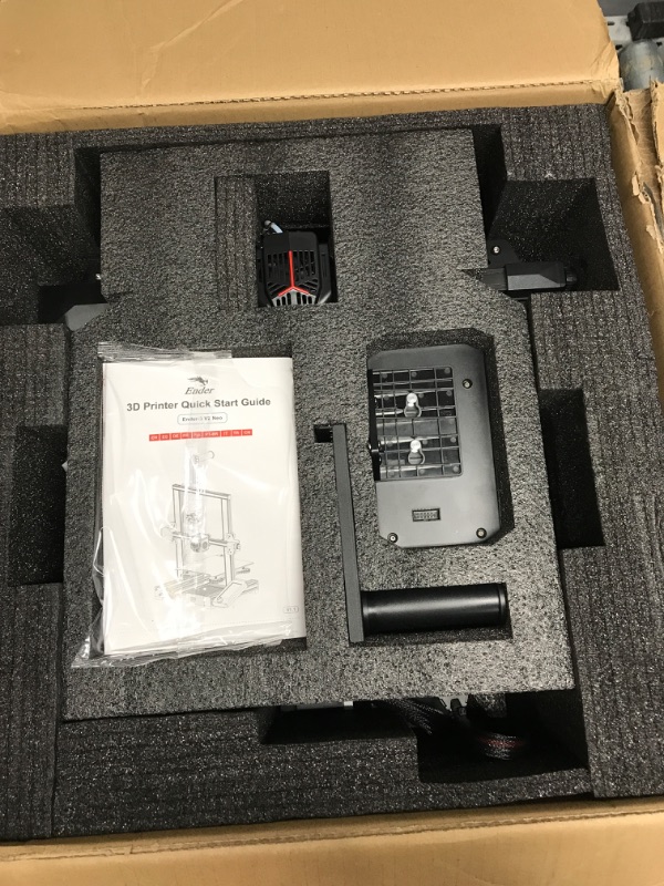 Photo 2 of ***NOT FUNCTIONAL// PARTS ONLY** Factory Packaging* Creality Ender 3 V2 Neo 3D Printer Upgrade with CR Touch Auto Leveling Kit PC Stainless Platform Full-Metal Extruder, 95% Pre-Installed with Resume Printing and Model Preview Function 220×220×250mm