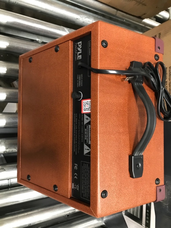 Photo 1 of Acoustic Electric Guitar Amplifier, 15 Watt Portable Mini Amp with Chorus, Volume, Bass, Middle, and Treble Knobs, Headphone Output, Small 8 Inch Speaker for Practice and Portability
