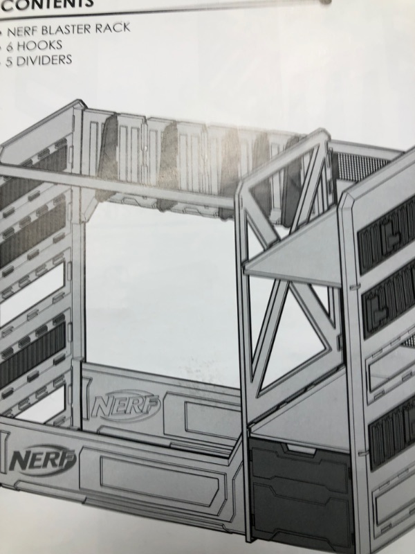 Photo 1 of nerf blaster  rack