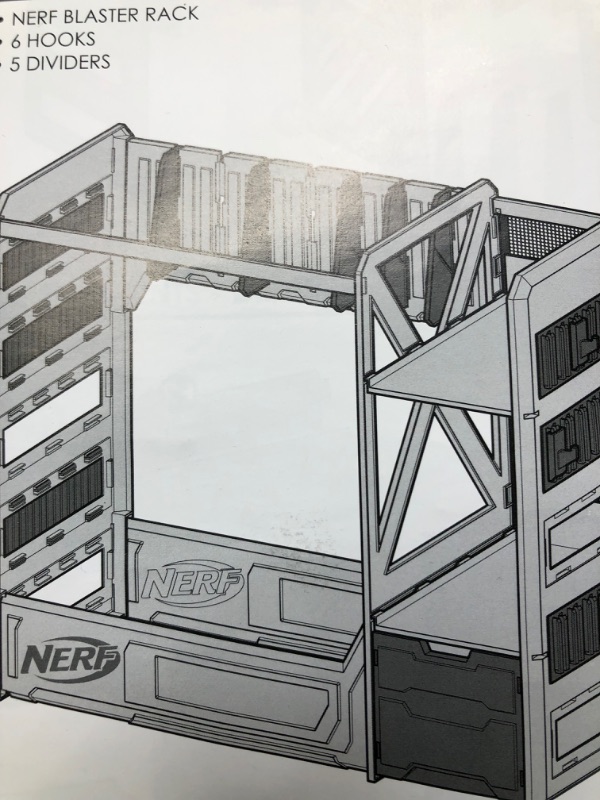 Photo 1 of nerf blaster  rack
