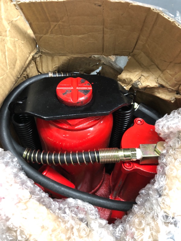 Photo 2 of (SELLING PARTS) Mophorn Air Hydraulic Bottle Jack 20 Ton Bottle Jack Red Air Jack Heavy Duty Auto Truck Repair Lift