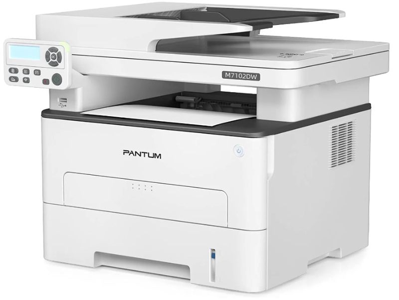 Photo 1 of Pantum M7102DW Laser Printer Scanner Copier 3 in 1, Wireless Connectivity and Auto Two-Sided Printing with 1 Year Warranty, 35 Pages Per Minute (V6W81B)