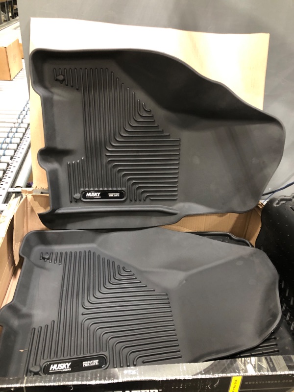 Photo 2 of Husky Liners Weatherbeater Series | Front & 2nd Seat Floor Liners | Black | 99001 | Fits 09-18 Ram 1500 (new body) Crew Cab,10-18 Ram 2500/3500 19-22 Ram 1500(Classic) w/automatic transmission