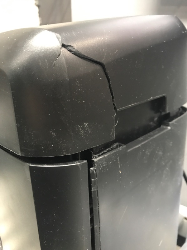Photo 6 of (Tested)Amazon Basics 15-Sheet Cross Cut Paper Shredder and Credit Card CD Shredder with 6 Gallon Bin 15 Sheet - new model Shredder (Selling parts/See photo for damage)