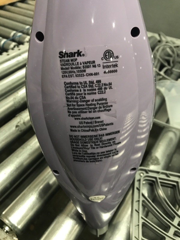 Photo 4 of (PARTS ONLY)Shark S3501 Steam Pocket Mop Hard Floor Cleaner, Purple