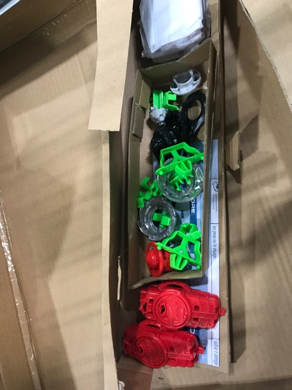 Photo 2 of BEYBLADE Burst QuadDrive Interstellar Drop Battle Set, Set Stadium, 2 Battling Tops and 2 Launchers, Toys for 8 Year Old Boys & Girls & Up
