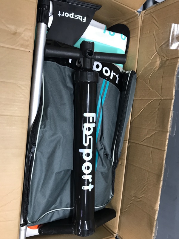 Photo 4 of *Unable To Test* FBSPORT Premium Inflatable Stand Up Paddle Board, Yoga Board with Durable SUP Accessories & Carry Bag | Wide Stance, Surf Control, Non-Slip Deck, Leash, Paddle and Pump for Youth & Adult Mint Green