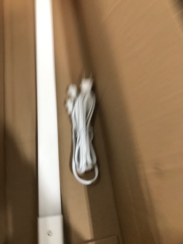 Photo 2 of **box has been opened**
GE LED Undercabinet Light Fixture, 24-Inches, Integrated Light Fixture, Plug-In and Linkable, Warm White Light, 12 Watts (1 Pack) 24 Inches Warm White