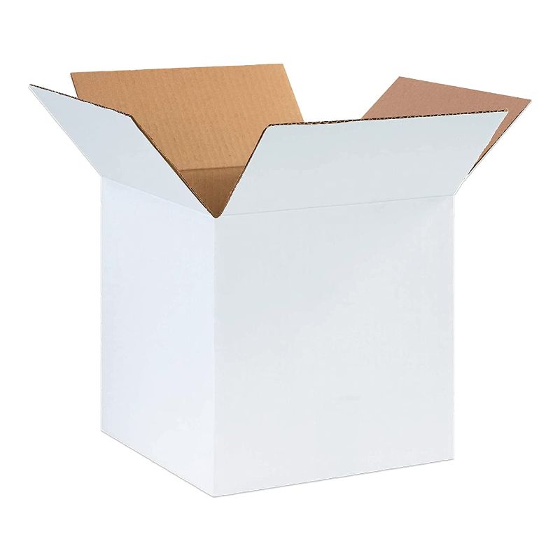 Photo 1 of AVIDITI Shipping Boxes 10"L x 10"W x 10"H, 25-Pack | Corrugated Cardboard Box for Packing, Moving and Storage, White Cube 10x10x10 101010
