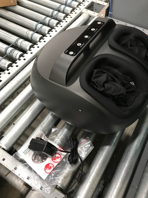 Photo 1 of Nekteck Foot Massager Machine with Heat, Shiatsu Deep Kneading with Muti-Settings, Handle Design, Delivers Relief for Tired Muscles and Plantar Fasciitis, Relax for Home and Office, Fits up to Size 12
