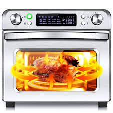 Photo 1 of 15 in 1 Air Fryer Oven, 26.5QT Super Large Capacity Convection Air Fryer Toaster Oven Combo with LED Display & Temperature/Time Dial, 1700W Large Airfryer Oven, Oil Less & Stainless Steel, Abundant Accessories Included, ETL Certified