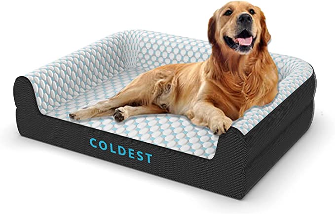 Photo 1 of **SEE CLERK NOTES**
Coldest Cozy Dog Bed - Cooling Small, Dogs Beds - Best for Washable Removable Cover Comfy and Anti Slip (Small, White)
