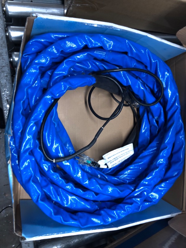 Photo 2 of Camco Heated Drinking Water Hose, - 20° F, 50-Foot, 5/8-Inch ID (22912-A) 50' Cold Weather (Freeze Protection to - 20?F) Frustration-Free Packaging