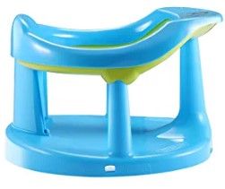 Photo 1 of Baby Bath Seat with Anti-Slip Edge Infant Baby Bath Chair for Sitting Up Baby Bathtub Seat Provides Backrest Support,6-18 Months(Blue)