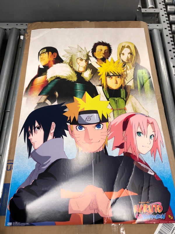 Photo 2 of *No Frame/Major Damage/See Photos* Trends International Naruto Shippuden - Key Art Wall Poster, 22.375" x 34", Black Framed Version 22.375" x 34" Black Framed Version