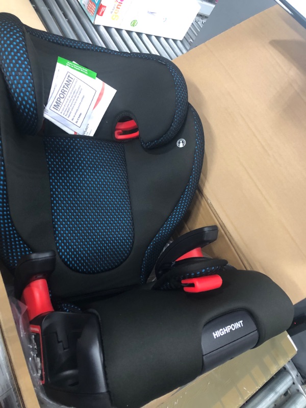 Photo 2 of Britax Highpoint 2-Stage Belt-Positioning Booster Car Seat, Teal - Highback and Backless Seat Cool Flow Teal