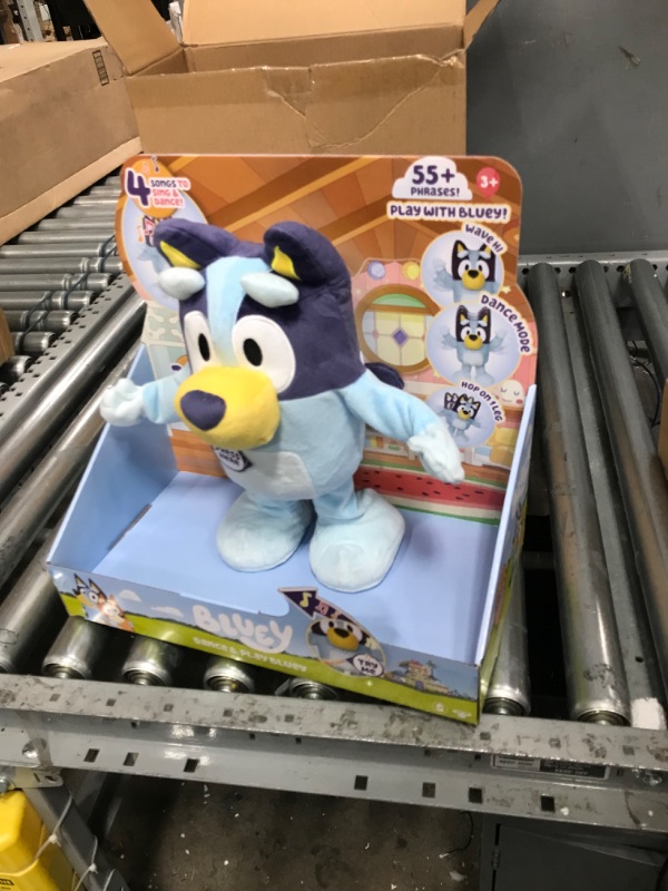 Photo 2 of Bluey Dance and Play 14" Animated Plush | Over 55 Phrases and Songs, Multicolor