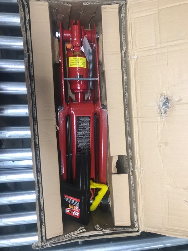 Photo 2 of BIG RED T83006 Torin Hydraulic Trolley Service/Floor Jack with Extra Saddle (Fits: SUVs and Extended Height Trucks): 3 Ton (6,000 lb) Capacity, Red