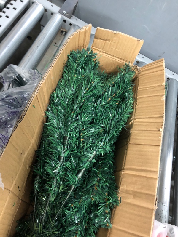 Photo 2 of **USED-MISSING BAG**
4ft Artificial Christmas Tree, Xmas Premium Spruce North Valley Holiday Small Hinged Pine Decorations Trees for Home Office Indoor Outdoor Decoration, w/ 240 Branch Tips Easy Assembly, Foldable Base 4 ft