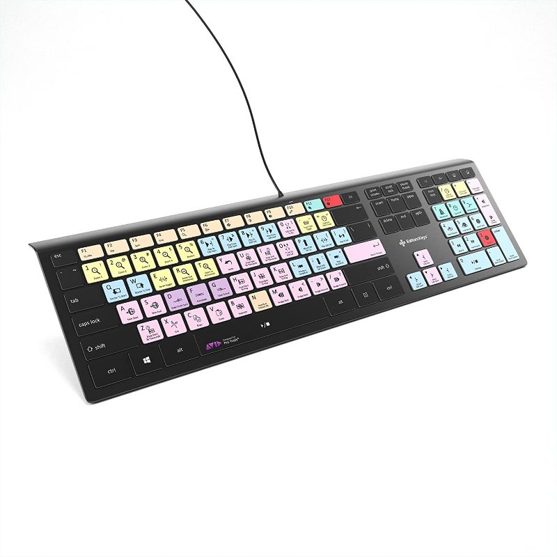 Photo 1 of Avid Pro Tools Keyboard for PC | Fully Backlit Windows Shortcut Keyboard | Genuine Editors Keys Keyboard
