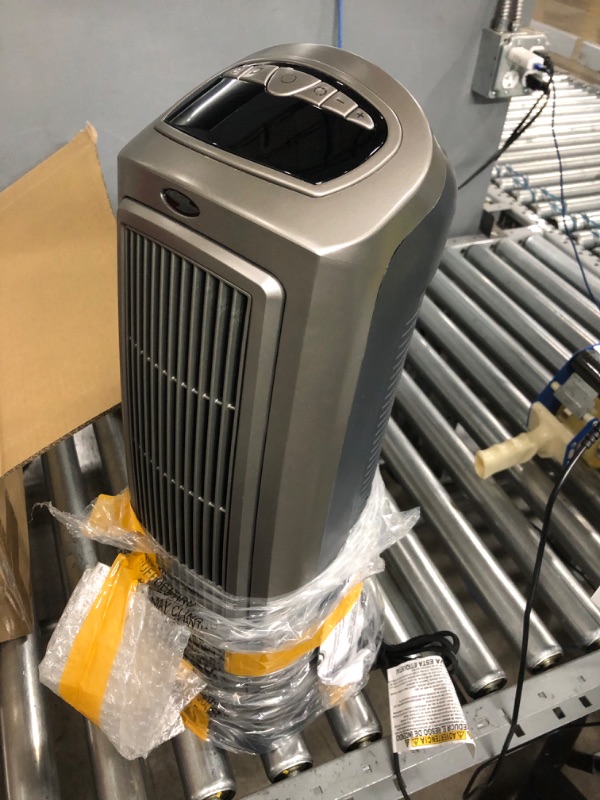 Photo 1 of Lasko 1500W Digital Ceramic Space Heater with Remote, 755320, Silver
