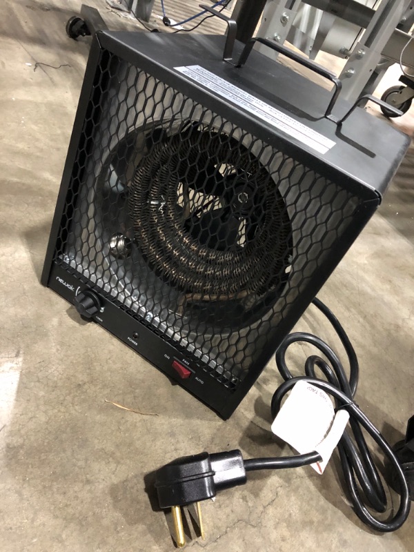 Photo 2 of ***NOT TESTED***NewAir Portable Heater (240V) Portable Electric Garage Heater Heats Up to 800 sq. ft. with 6-Foot Cord Wrap and Carrying Handle | 5600 Watt Portable Electric Shop Heater for Garage and work shop