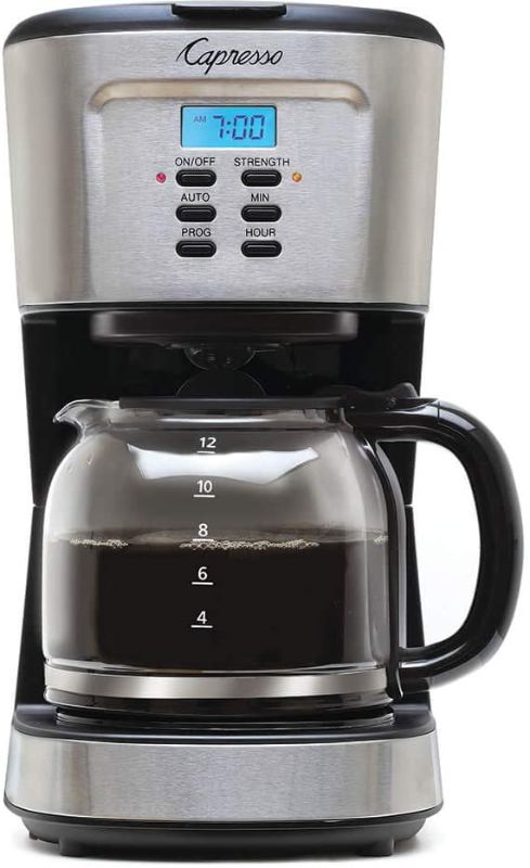 Photo 1 of Capresso 12-Cup Coffee Maker Stainless and Black 416.05