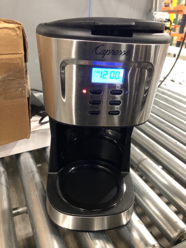 Photo 2 of Capresso 12-Cup Coffee Maker Stainless and Black 416.05