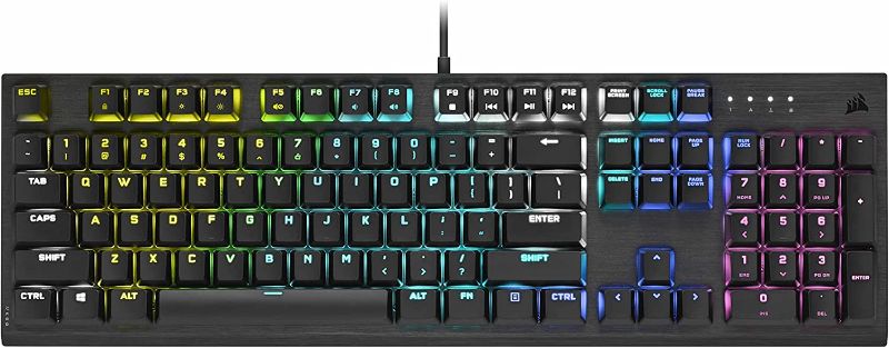 Photo 1 of Corsair K60 RGB Pro Low Profile Mechanical Gaming Keyboard - CHERRY MX Low Profile SPEED Mechanical Keyswitches – Slim and Streamlined Durable Aluminum Frame - Customizable Per-Key RGB Backlighting 
