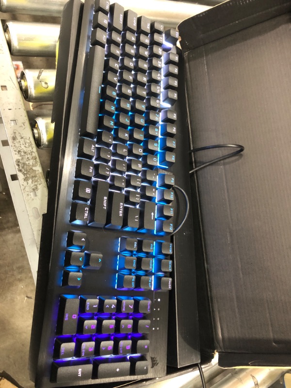 Photo 2 of Corsair K60 RGB Pro Low Profile Mechanical Gaming Keyboard - CHERRY MX Low Profile SPEED Mechanical Keyswitches – Slim and Streamlined Durable Aluminum Frame - Customizable Per-Key RGB Backlighting 
