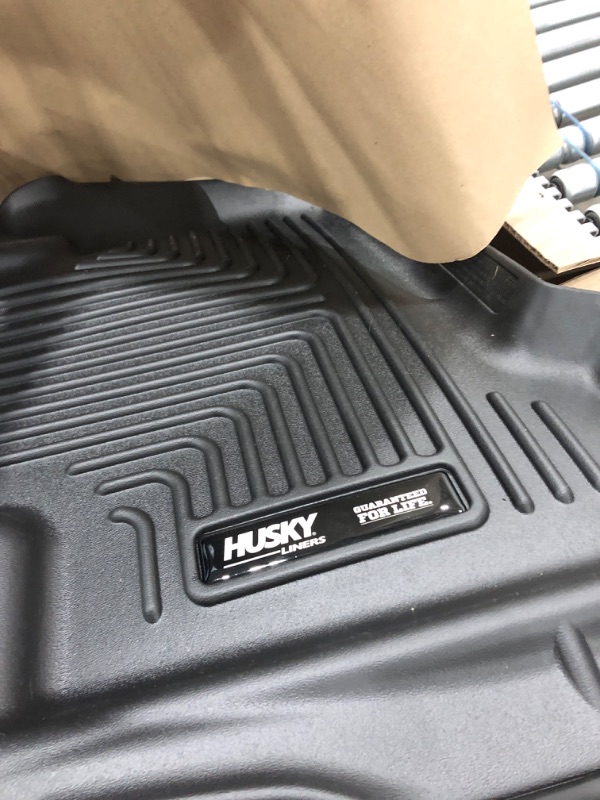 Photo 4 of Husky Liners Weatherbeater Series | Front & 2nd Seat Floor Liners - Black | 99571 | Fits 2014-2022 Lexus GX460, 2013-2022 Toyota 4Runner 3 Pcs Black Weatherbeater Front & 2nd Seat Floor Mats