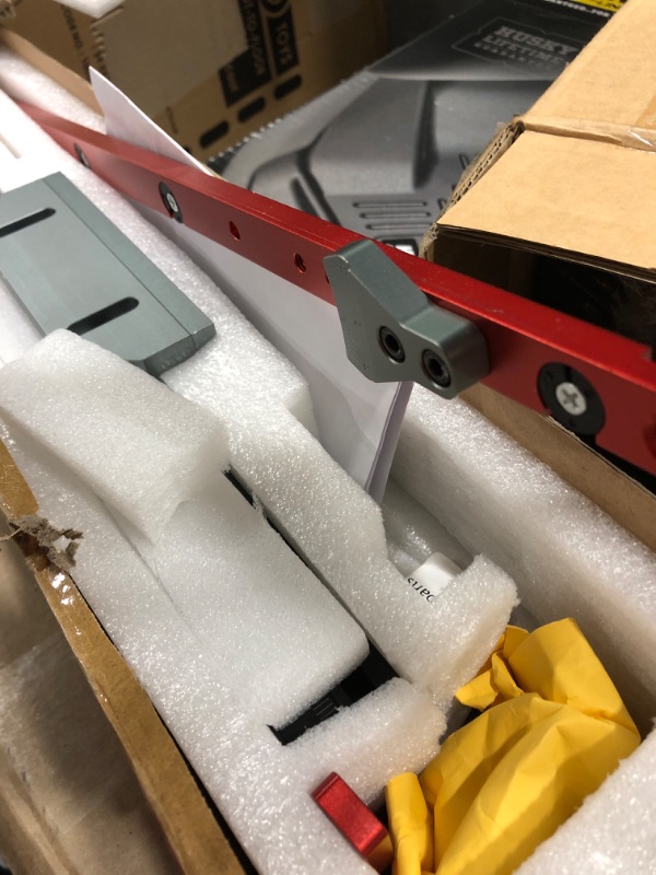 Photo 3 of VEVOR Precision Miter Gauge, 18" Aluminum Table Saw Miter Gauge w/ 60 Degree Angled Ends for Max. Stock Support and a Repetitive Cut Flip Stop, Miter Saw Fence w/Laser Marking Scale1012371039
