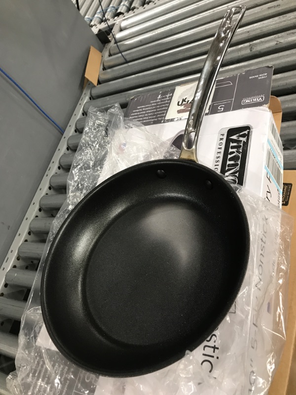 Photo 2 of *DAMAGE* Viking Professional 5-Ply 10 inch Nonstick Fry Pan, Stainless Steel, Satin Finish 10 Inch Satin Finish