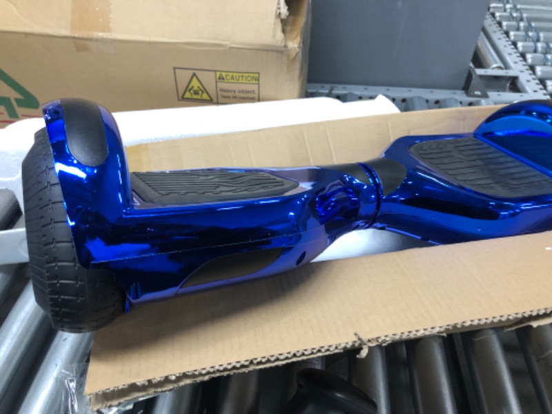 Photo 1 of chrome blue hoover board//not tested