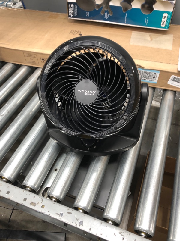 Photo 3 of ***TESTED WORKING*** Woozoo HD18NU Whole Room Circulator Fan, Black