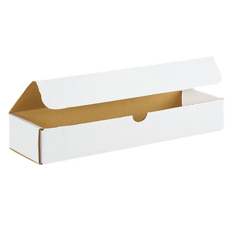 Photo 1 of 12" x 4" x 2" White Corrugated Mailers. 1/Ea
