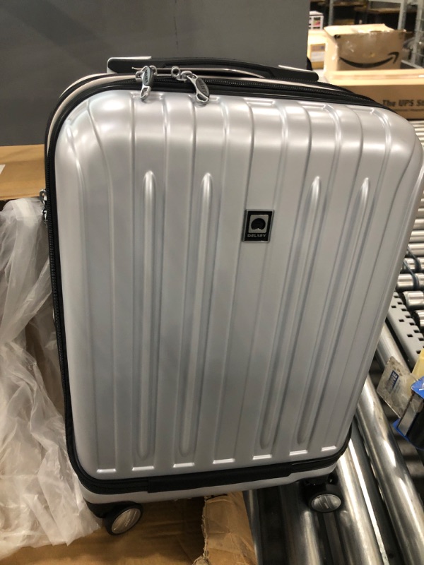 Photo 2 of DELSEY Paris Titanium Intl 20.5'' Expandable Spinner Suitcase - Silver