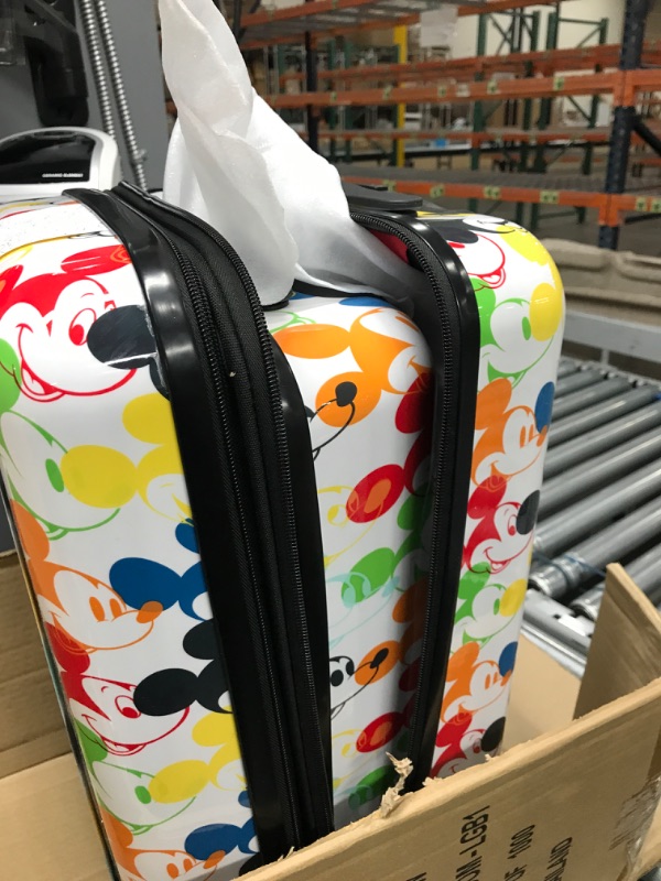 Photo 3 of AMERICAN TOURISTER Disney Hardside Luggage with Spinner Wheels, Mickey Mouse 2, 2-Piece Set (18/21) 2-Piece Set (18/21) Multicolor/Mickey Mouse 2