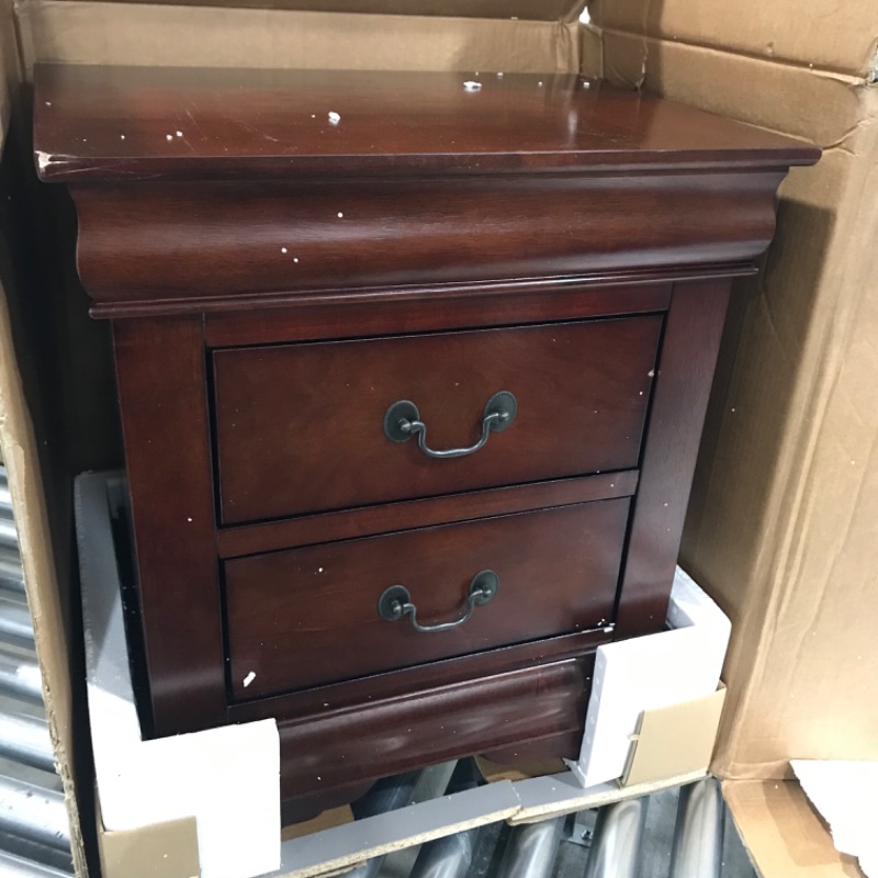 Photo 1 of ACME Furniture Louis Philippe Nightstand, Cherry, One Size
